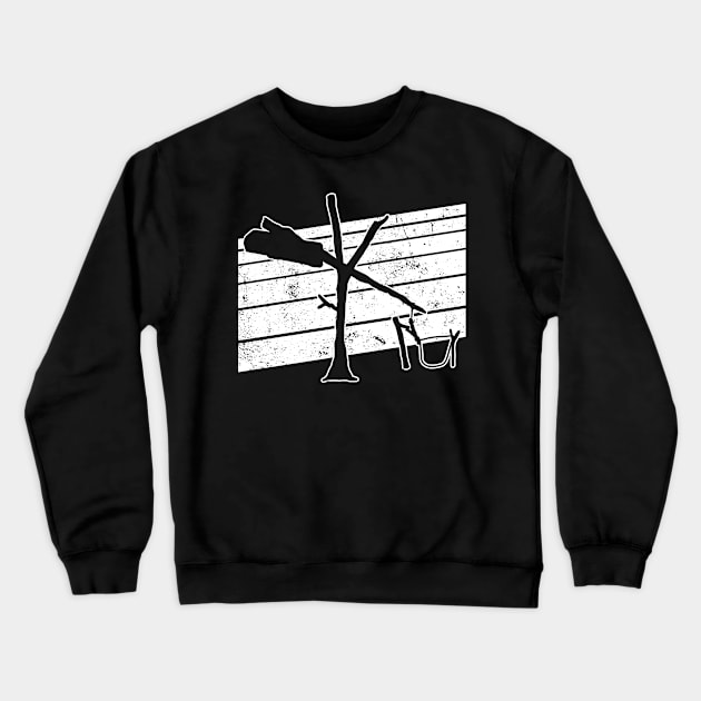 Lift Pole Illustration - Animal Trapping Lift Pole Crewneck Sweatshirt by Anassein.os